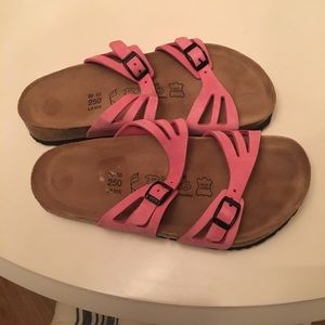 Pink women’s birkenstocks